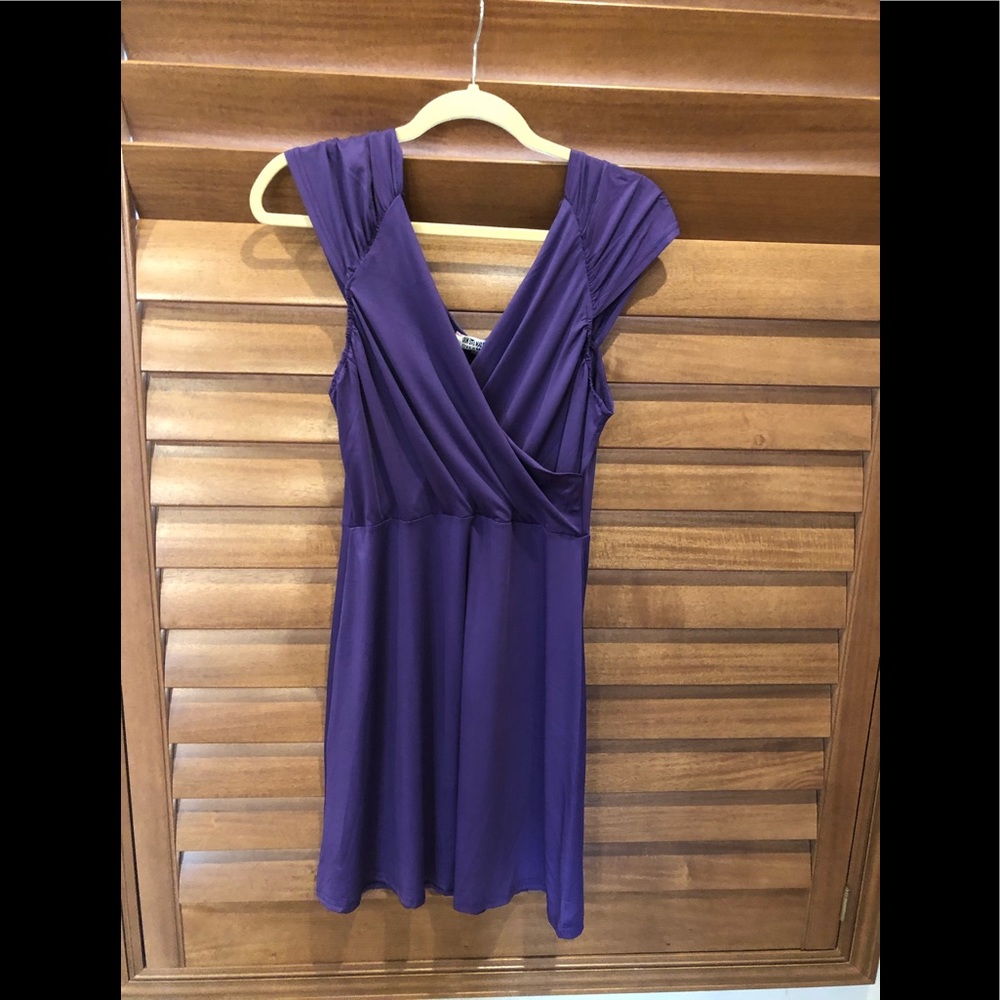 Purple sleeveless dress.  New.  Never worn. Size L